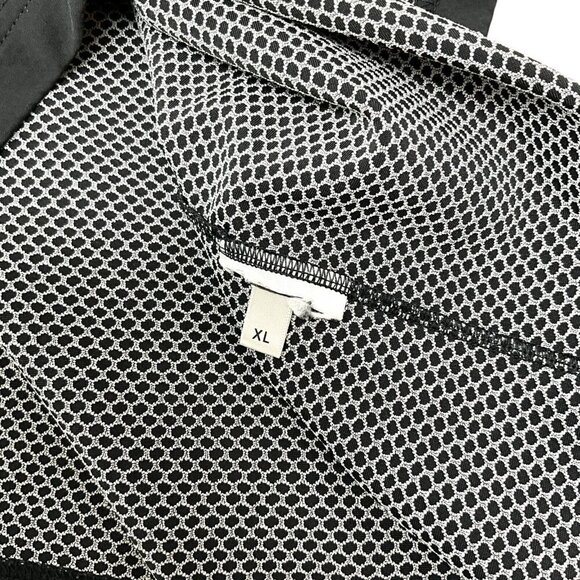 Aztech Mountain Aspen Tech Polo Shirt Black Size XL Short Sleeve 1/4 Zip Golf - Picture 7 of 7